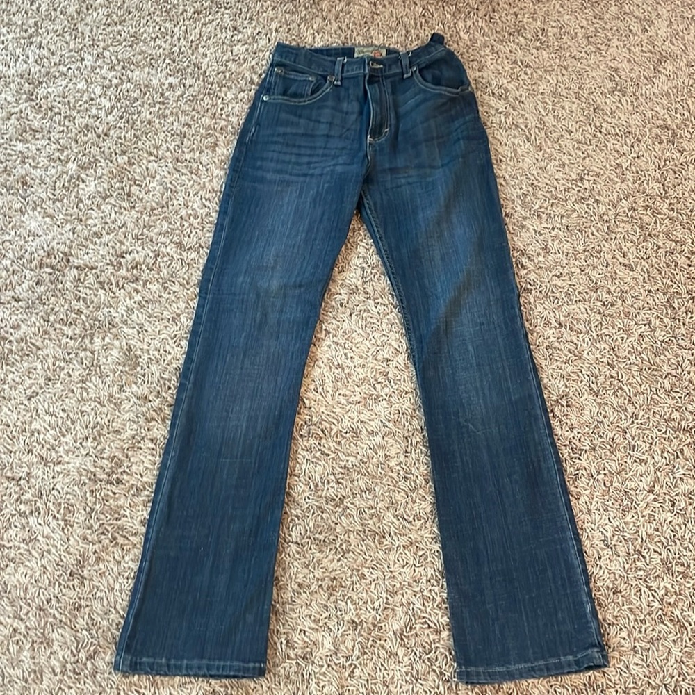Boys Wrangler jeans 16 slim. Adjustable waist. Like new. 2 pair.